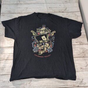 Hard Rock Cafe Niagara Falls Skull Graphic T-Shirt Black Rock Tee – Men’s